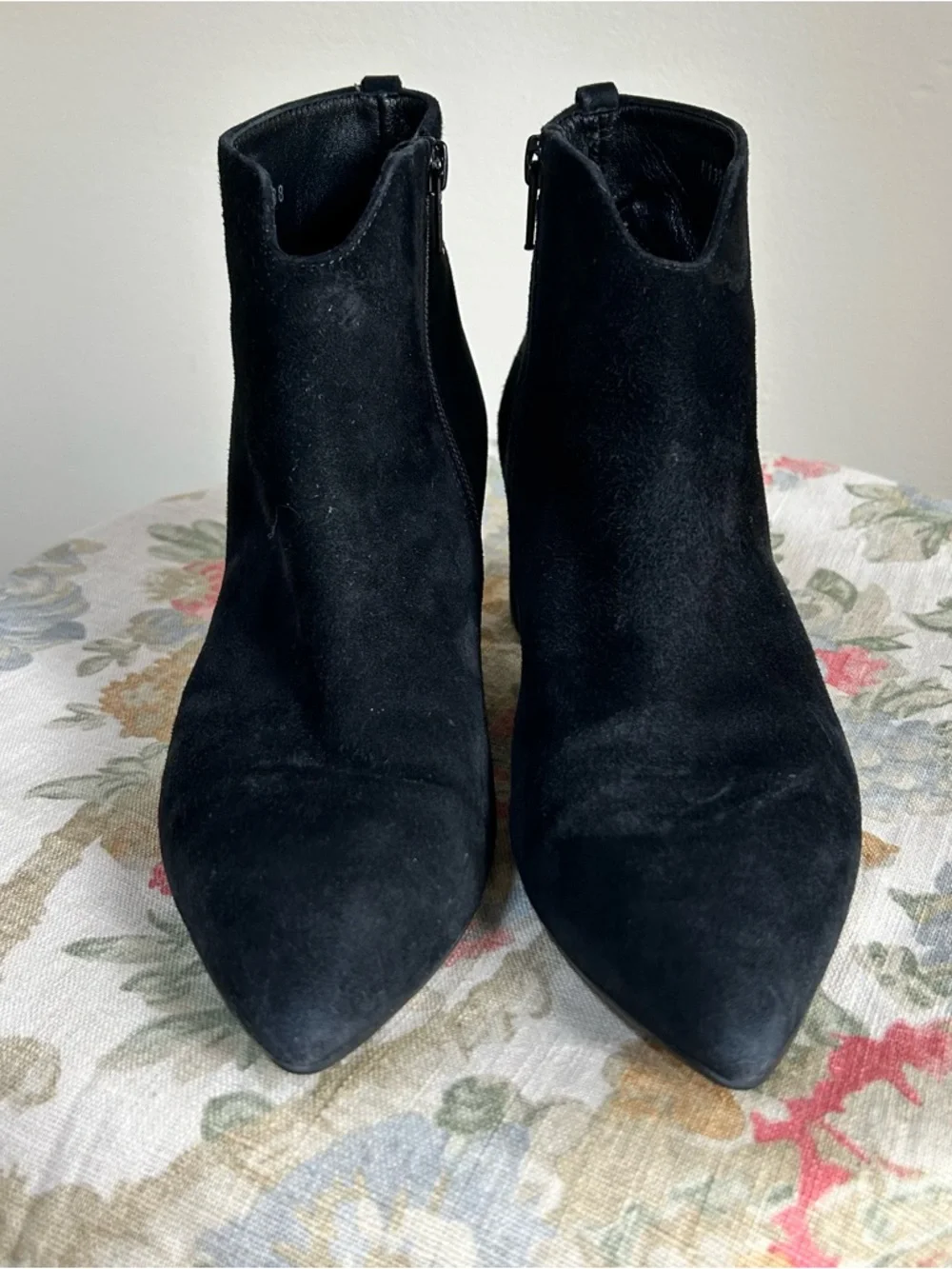 AGL ~ Handmade in Italy Black Suede Ankle Boots in EU size 38